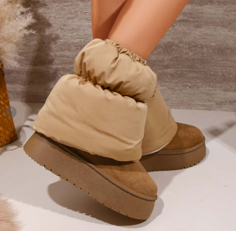 Leg Warmer Platform Heels Snow Boots