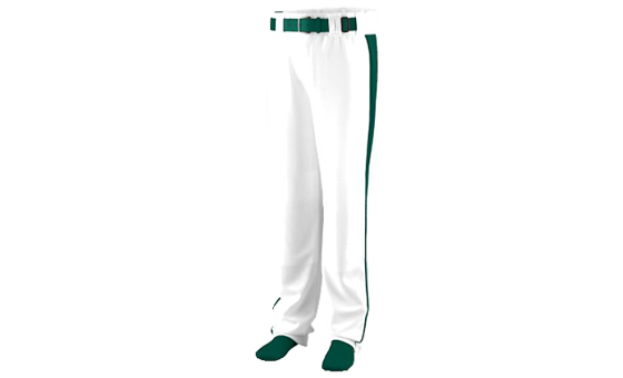 Triple Play White/Forest Baseball Pant