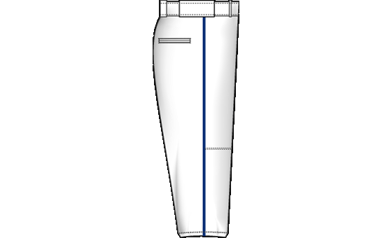 Prostar White and Royal Piped Pant