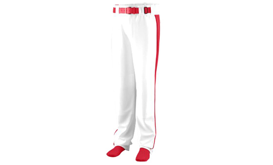 Triple Play White/Red Baseball Pant