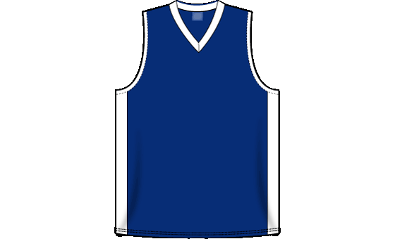 V-Neck Dryflex Royal Basketball Jersey