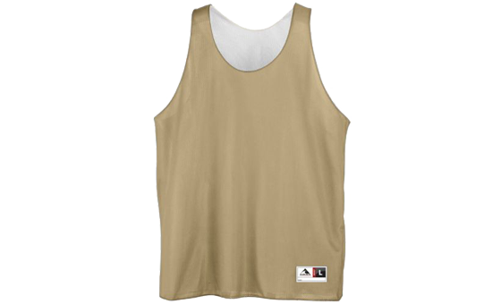 Vegas Gold and White Reversible Mini Mesh League Tank