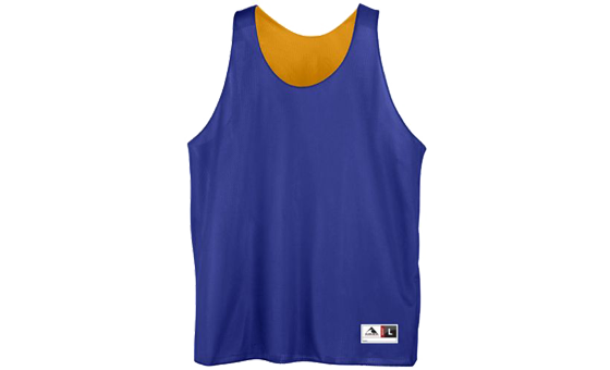 Purple and Gold Reversible Mini Mesh League Tank