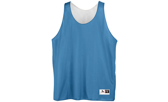 Columbia Blue and White Reversible Mini Mesh League Tank