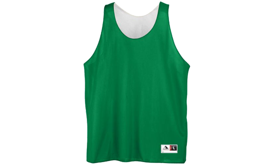 Kelly and White Reversible Mini Mesh League Tank