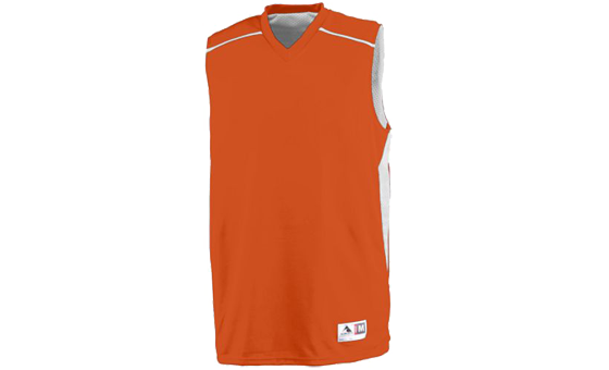 Reversible Orange and White Slam Dunk Jersey