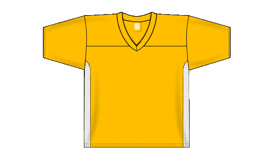 Touch Football Series Knit Gold and White Jersey
