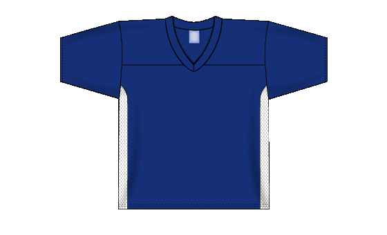 Touch Football Series Knit Royal and White Jersey