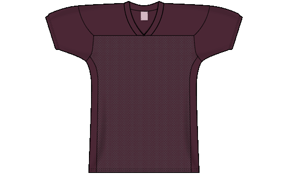 Pro Durastar Mesh Cuffed Sleeve Maroon Football Jersey