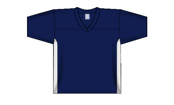 Touch Football Series Knit Navy and White Jersey