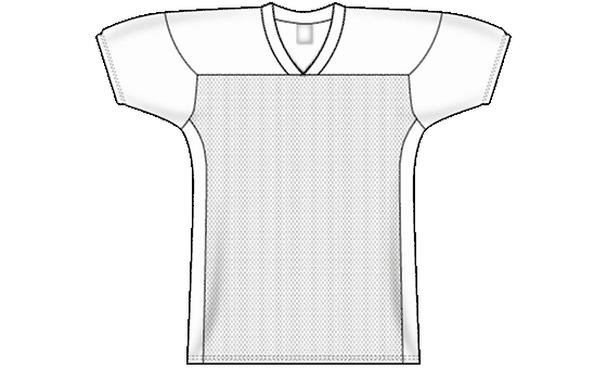 Pro Durastar Mesh Cuffed Sleeve White Football Jersey