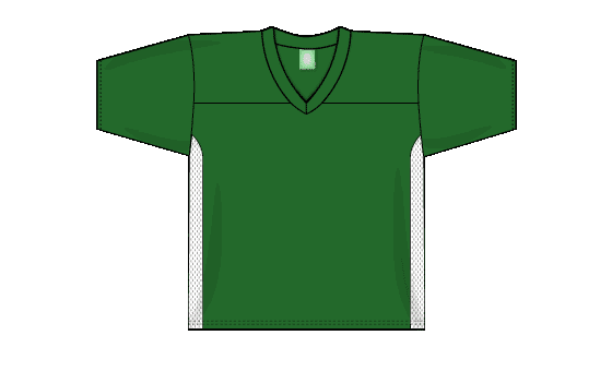 Touch Football Series Knit Forest and White Jersey