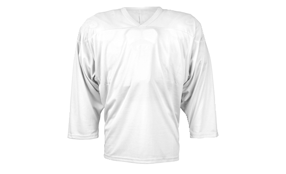 Practice Series Solid White Hockey Jersey