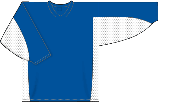 League Series Knit Jersey with Dura Star Mesh in Royal/White