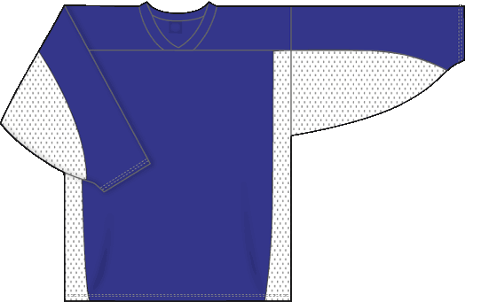 League Series Knit Jersey with Dura Star Mesh in Purple/White