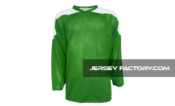 Polyknit League Series Jersey in Green/White