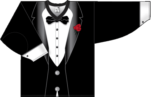 Specialty Sublimated Black Tuxedo Hockey Jersey