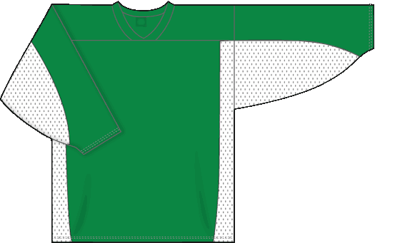 League Series Knit Jersey with Dura Star Mesh in Kelly/White