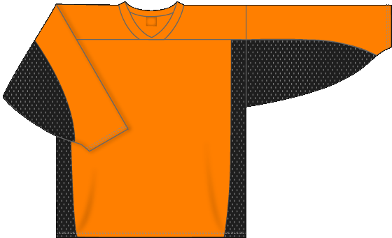 League Series Knit Jersey with Dura Star Mesh in Orange/Black
