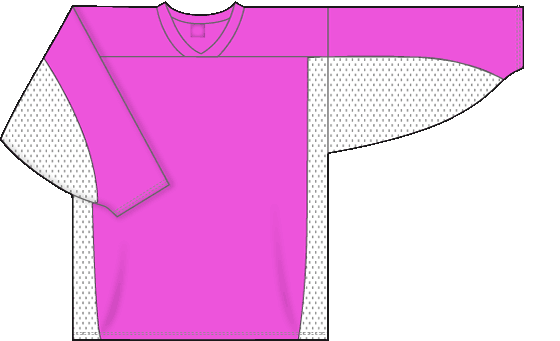 League Series Knit Jersey with Dura Star Mesh in Pink/White