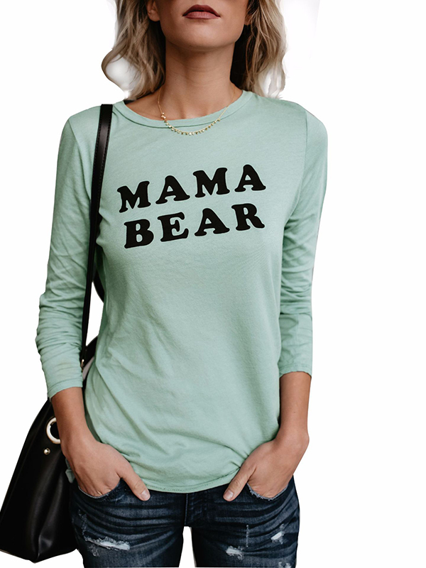 Outlet Cheap Letter Printed Pullover Personality Tee